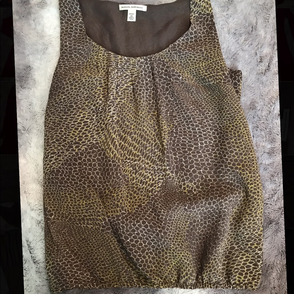 Banana Republic Giraffe Print Tank Top